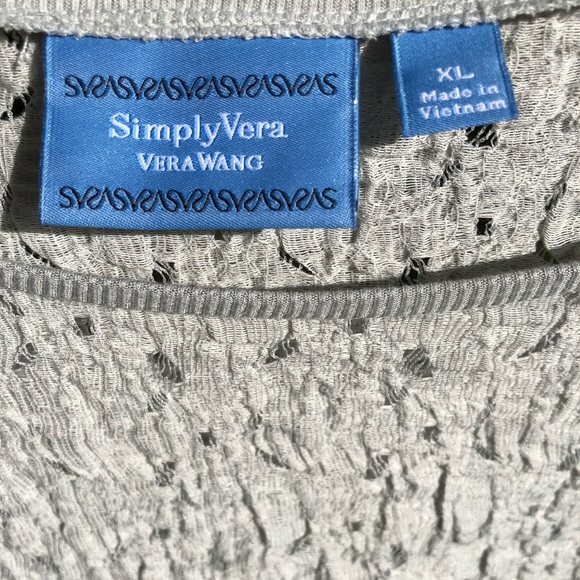 NWOT GREY simply Vera Wang long sleeve shirt - Picture 4 of 8
